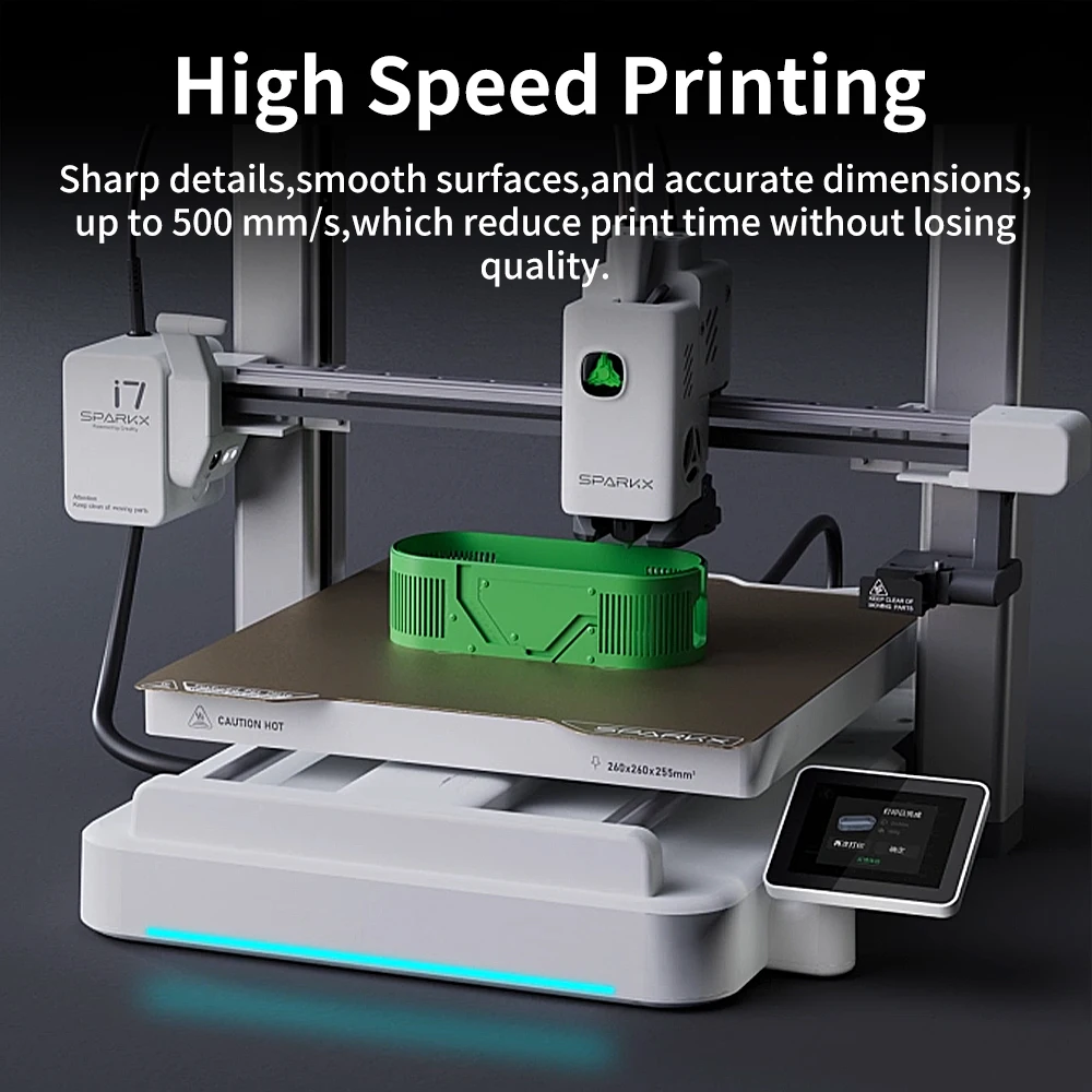 Für Creality SPARKX i7 Hotend Kit 0,4mm Heizblock-Kit Silikonsocken Extruder-Zahnrad-Komponente für i7 3D-Drucker Zubehör – Detail 9