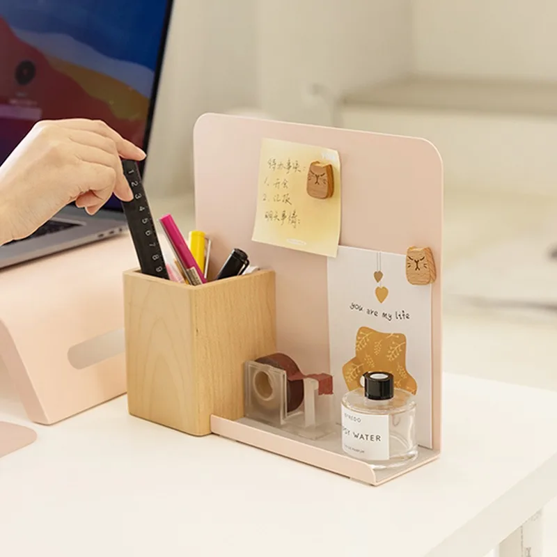 magnetic whiteboard, message board, stationery, hole board, note board, desktop storage, multi-functional pen holde