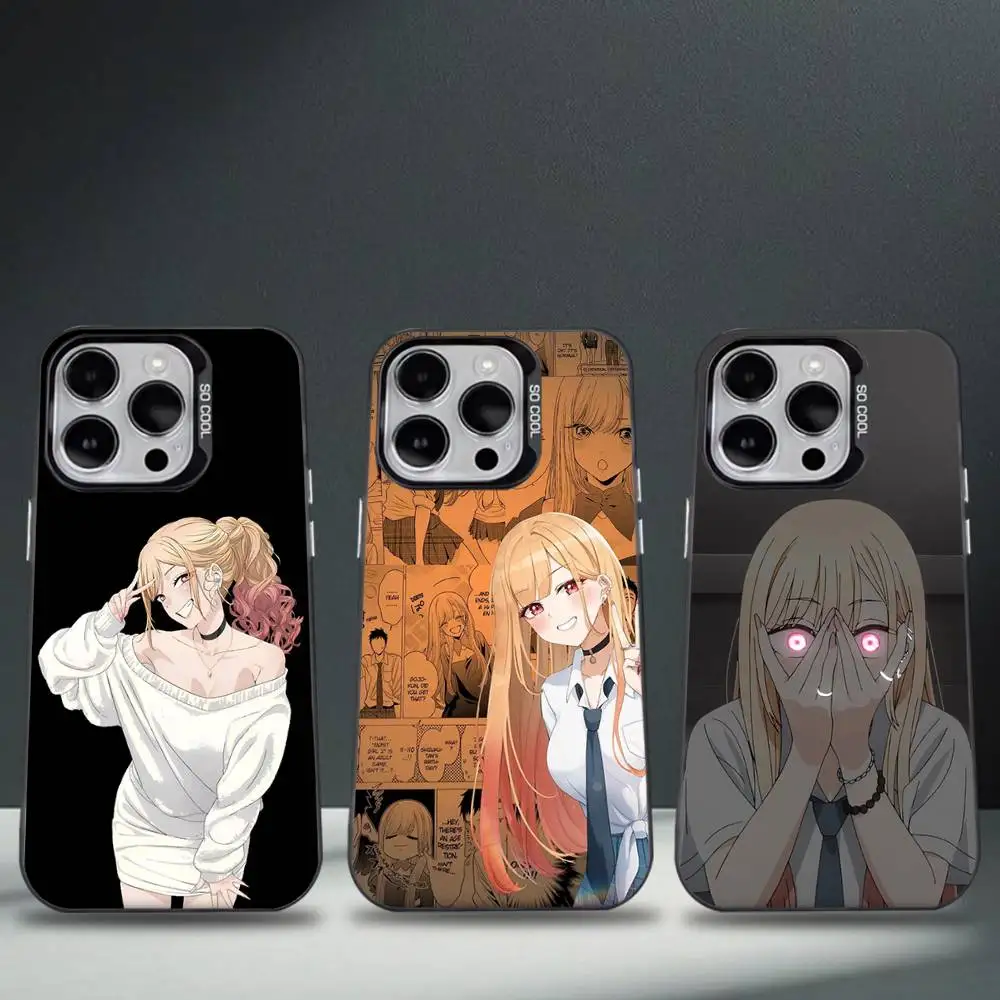

Kitagawa Marin Anime Phone Case For iPhone 17,16,15,14,13,12,11,Pro,Max,Plus,E,Air,Mini Black Tpu Cover