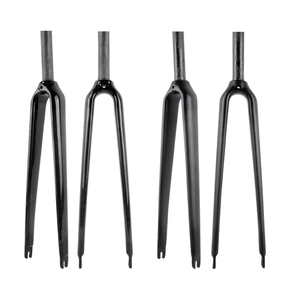 

Ultralight 3K Carbon Fibre Bicycle Forks Road Bike Front Fork 700C*25mm C Brake Cycling Parts Steerer Tube 25.4mm or 28.6mm