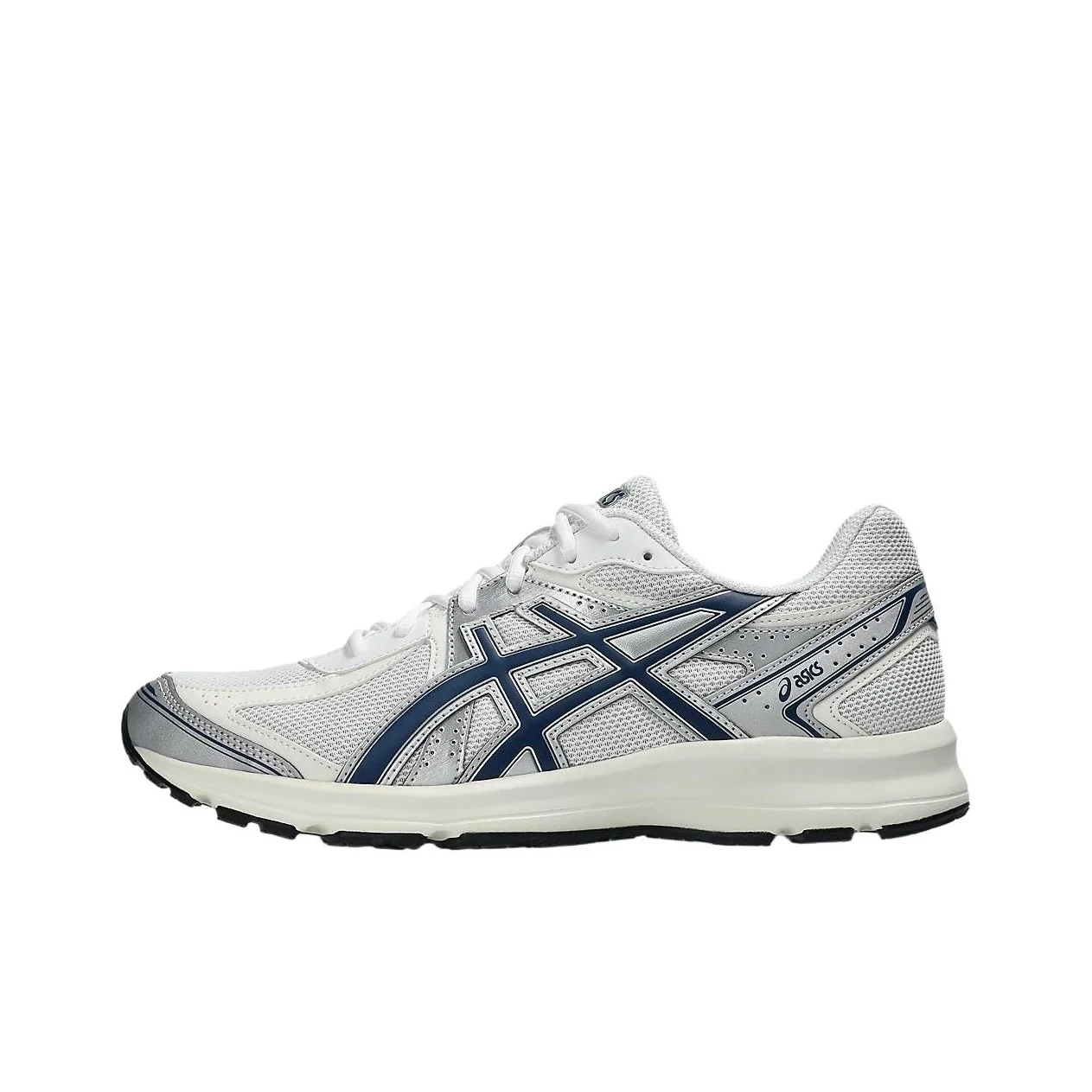ASICS JOG 100S Breathable Running Shoes Unisex White Gray Blue 1203A684-105