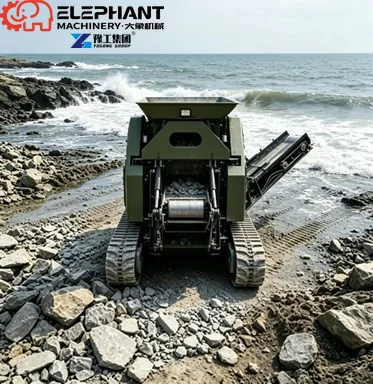 Diesel Powered Mini Portable Jaw Crusher High Efficiency Rock Crushing Machine For Small Scale Quarry Gold Mining