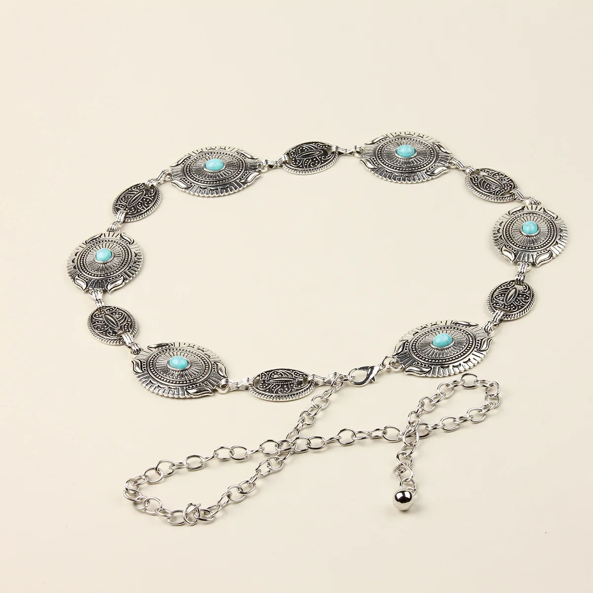 

European and American Waist Chain Ethnic Style Metal Personality Retro Women's Body Chain Waist Chain Accessories