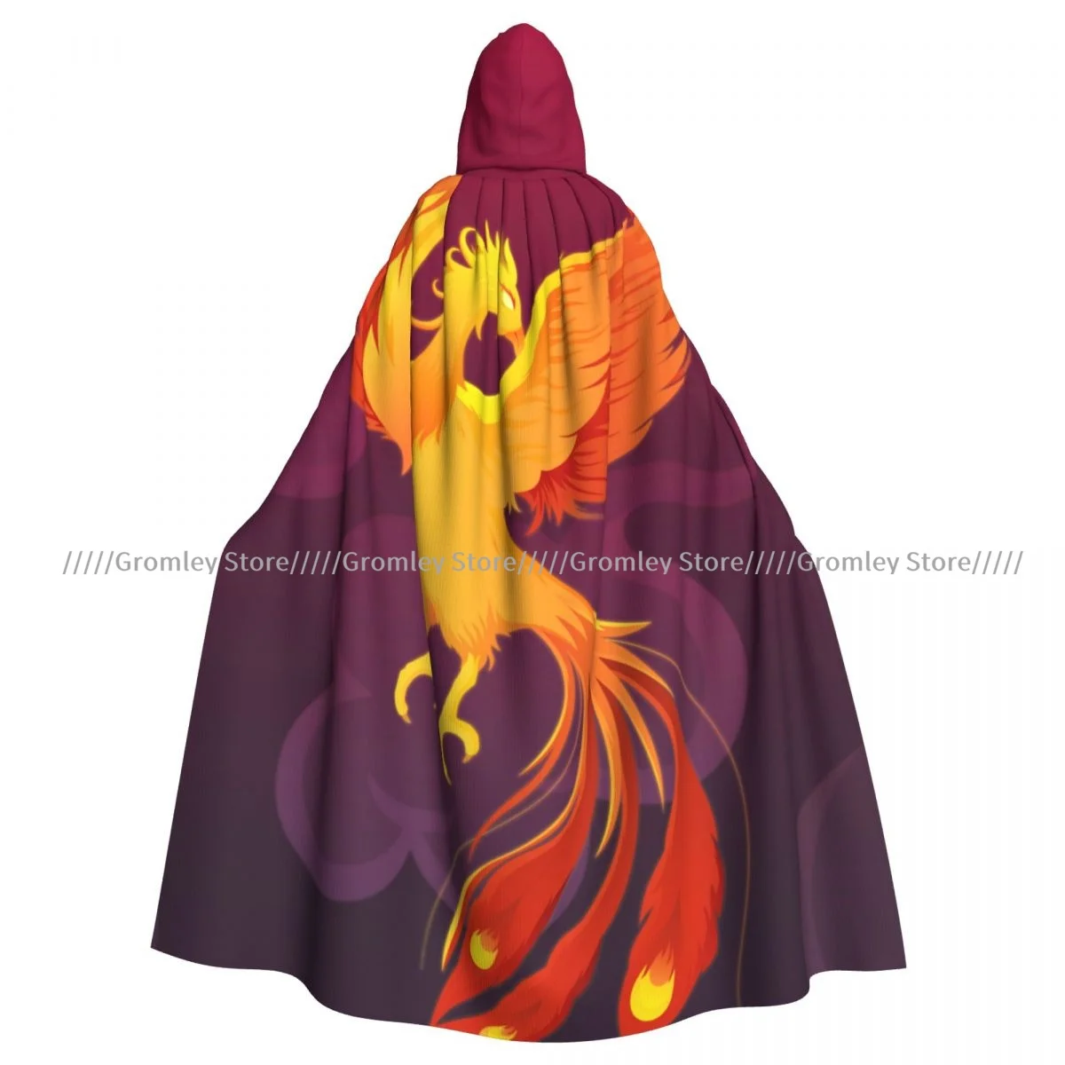 Mythical Phoenix Witch Cloak Halloween Cosplay Costume Adult Unisex Cloak Retro Ages Cape