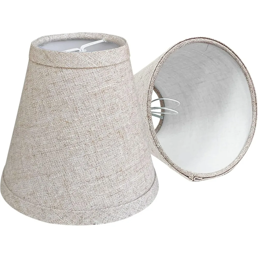 

double mini small brown barrel lamp shades clip on bulb, barrel fabric lampshade for table chandeliers wall floor lamp replacem