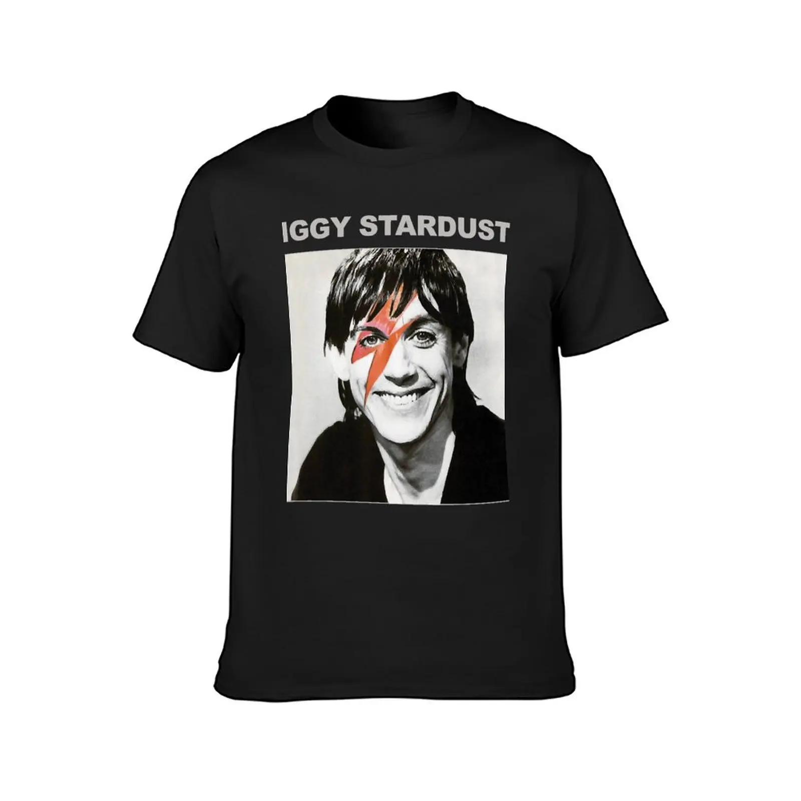 IGGY STARDUST For Fans T-Shirt graphics plus size tops black t-shirts for men