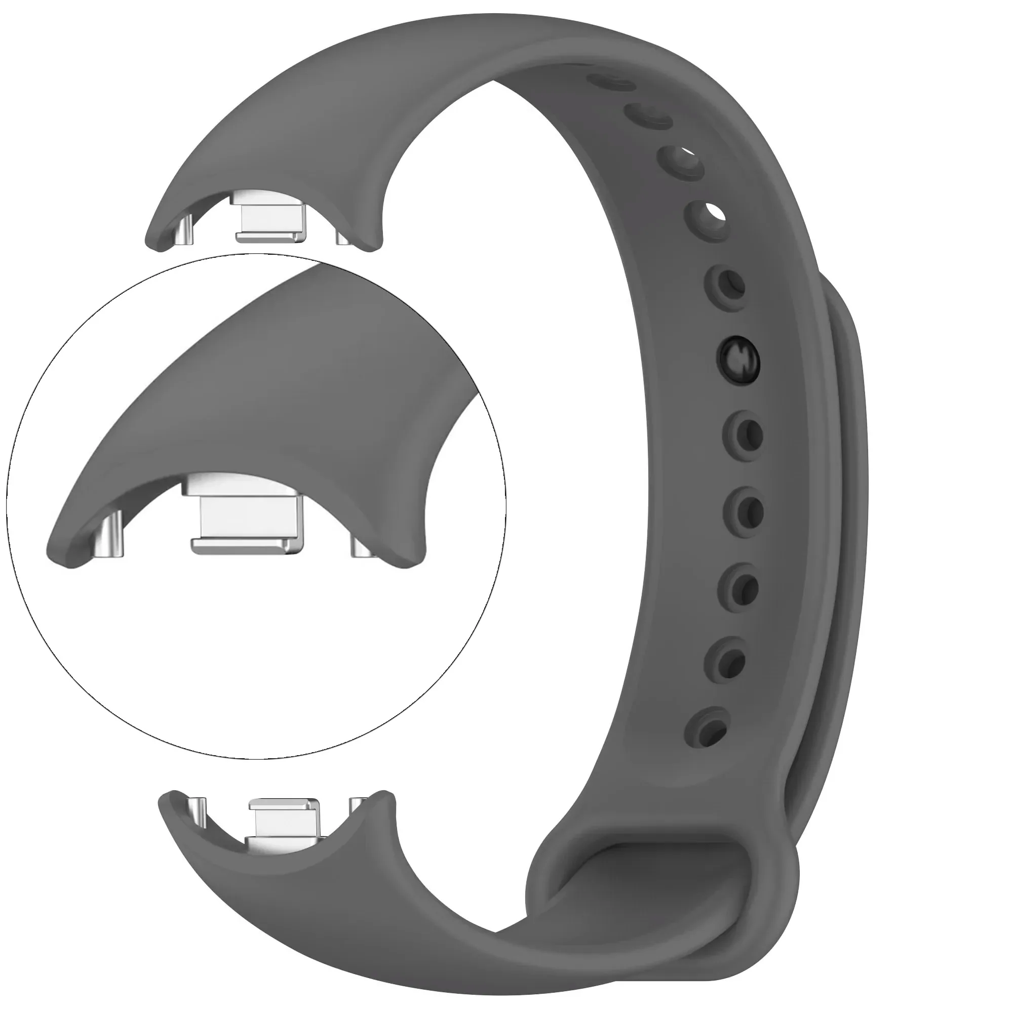 Weiches offizielles Silikonarmband für Xiaomi Mi Band 10 9 8, atmungsaktives Armband, Zubehör, Gürtel für MiBand 9 8, Ersatzarmband