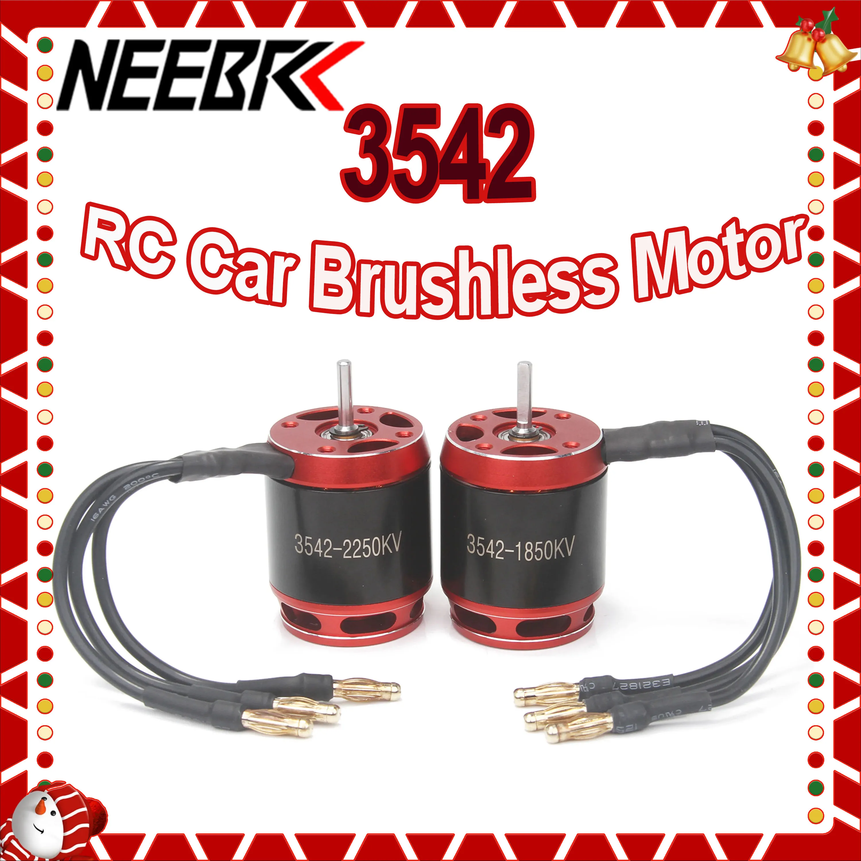 

NEEBRC 3542 Outrunner Brushless Motor 1850KV 2250KV for 1/10 RC Car Crawler Axial SCX10 Traxxas TRX4 RC4WD D90 Tamiya Wltoys