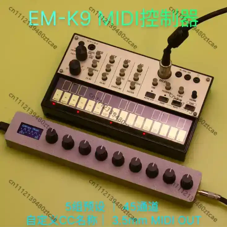 EM-K9 Digital Knob MIDI Controller Digital Display Host Mapping Synthesizer Audio Mixer Adjust Control Equipmen
