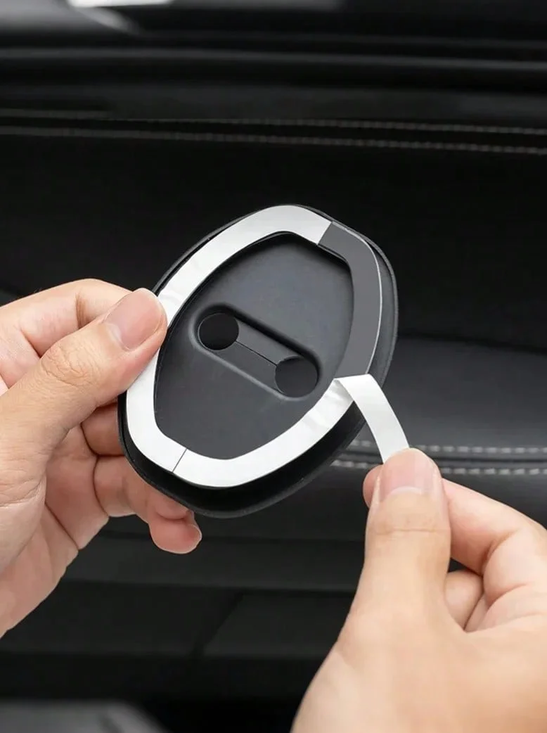 4 шт./компл. силиконовая защита пряжки дверного замка, амортизирующая и шумопоглощающая буферная накладка, антикоррозийная и противоударная крышка,