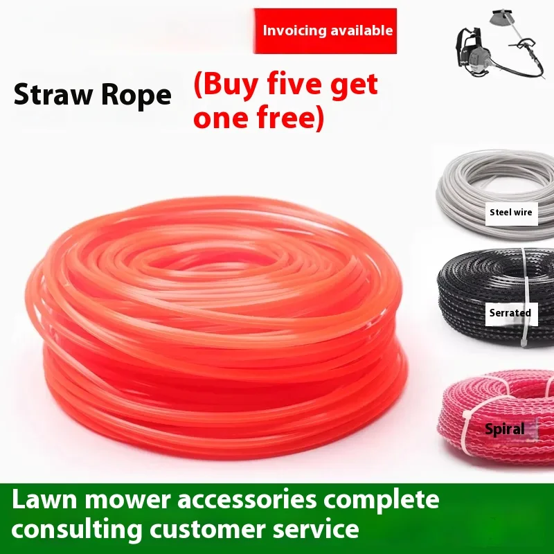 

for Grass Mower Rope Wear Resistant 230 Nylon Spiral Steel Wire