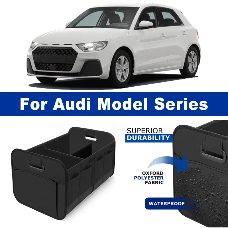 Foldable Car Organizer Portable Storage Box With Side Net for Audi A3 A4 A5 A6 Q3 Q5 S3 S4 RS3 RS4 B7 B8 Q2 Q7 S5 S6 RS5 RS6