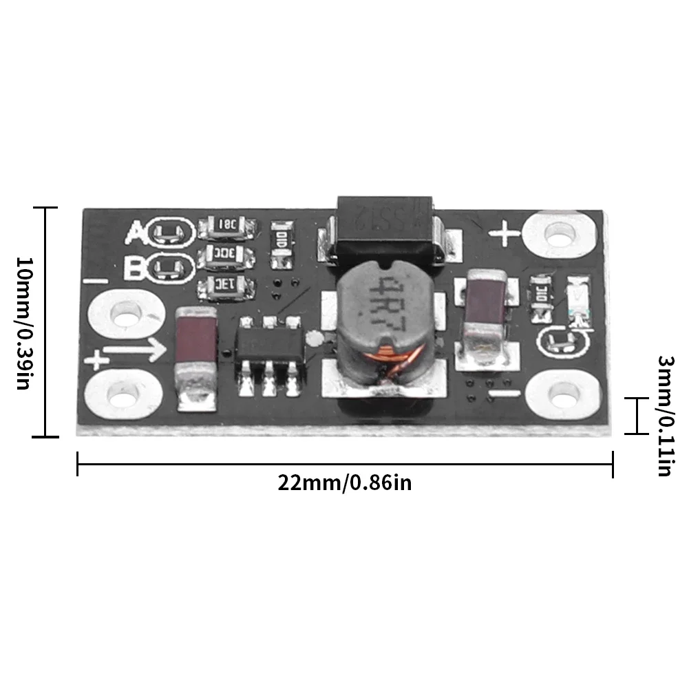 20PCS Mini DC-DC Boost Step Up Converter 3V 3.2V 3.3V 3.7V 5V 9V a 12V Regolatore di tensione PCB Modulo scheda Batteria al litio Boost