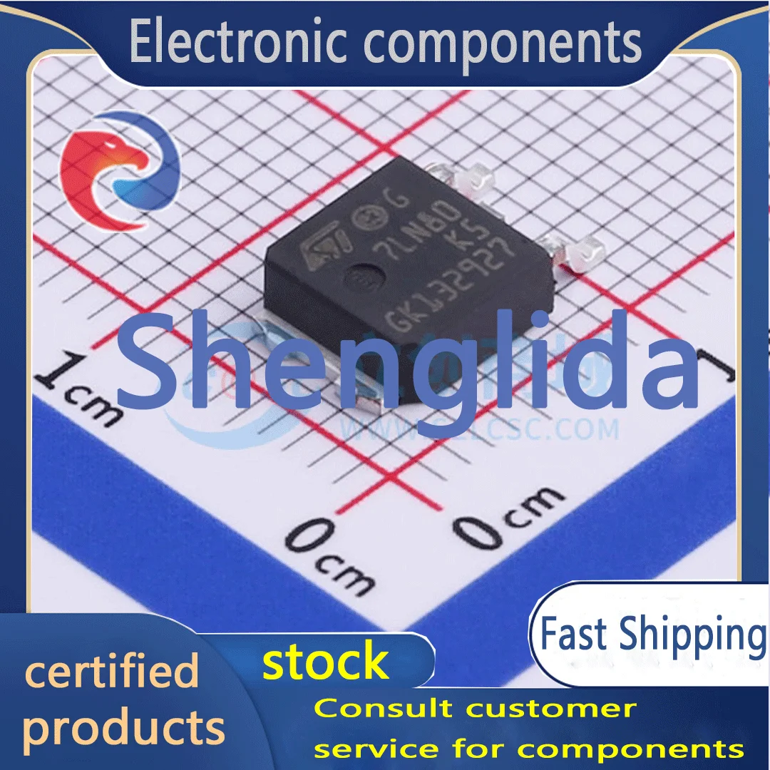 

STD7LN80K5 packaged DPAK field-effect transistor (MOSFET) brand new off the shelf 1PCS