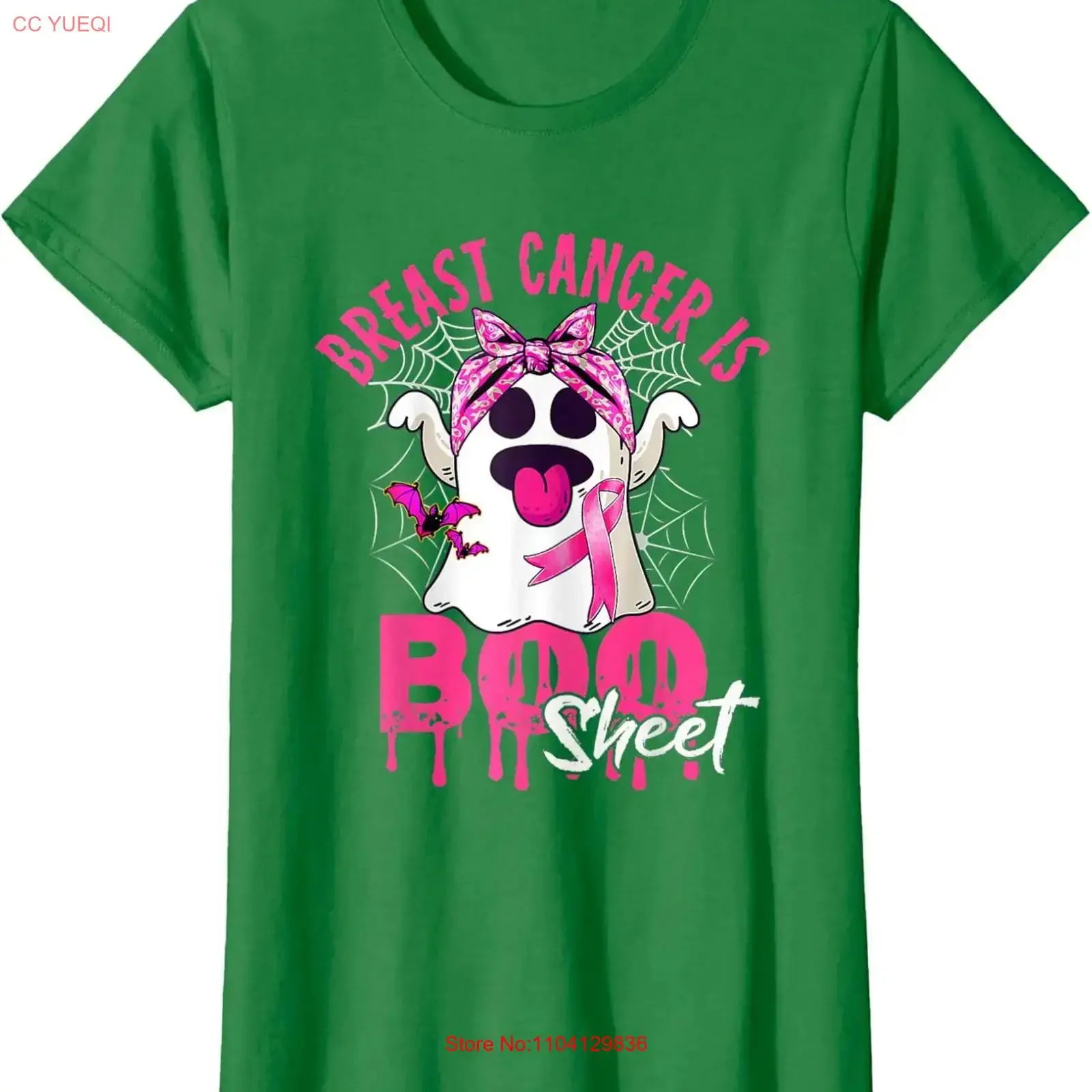 Is Boo Sheet Halloween Design October Funny Ghost Ladies' Crewneck T Shirt vintage Washed Stylish Comfortable Slightly