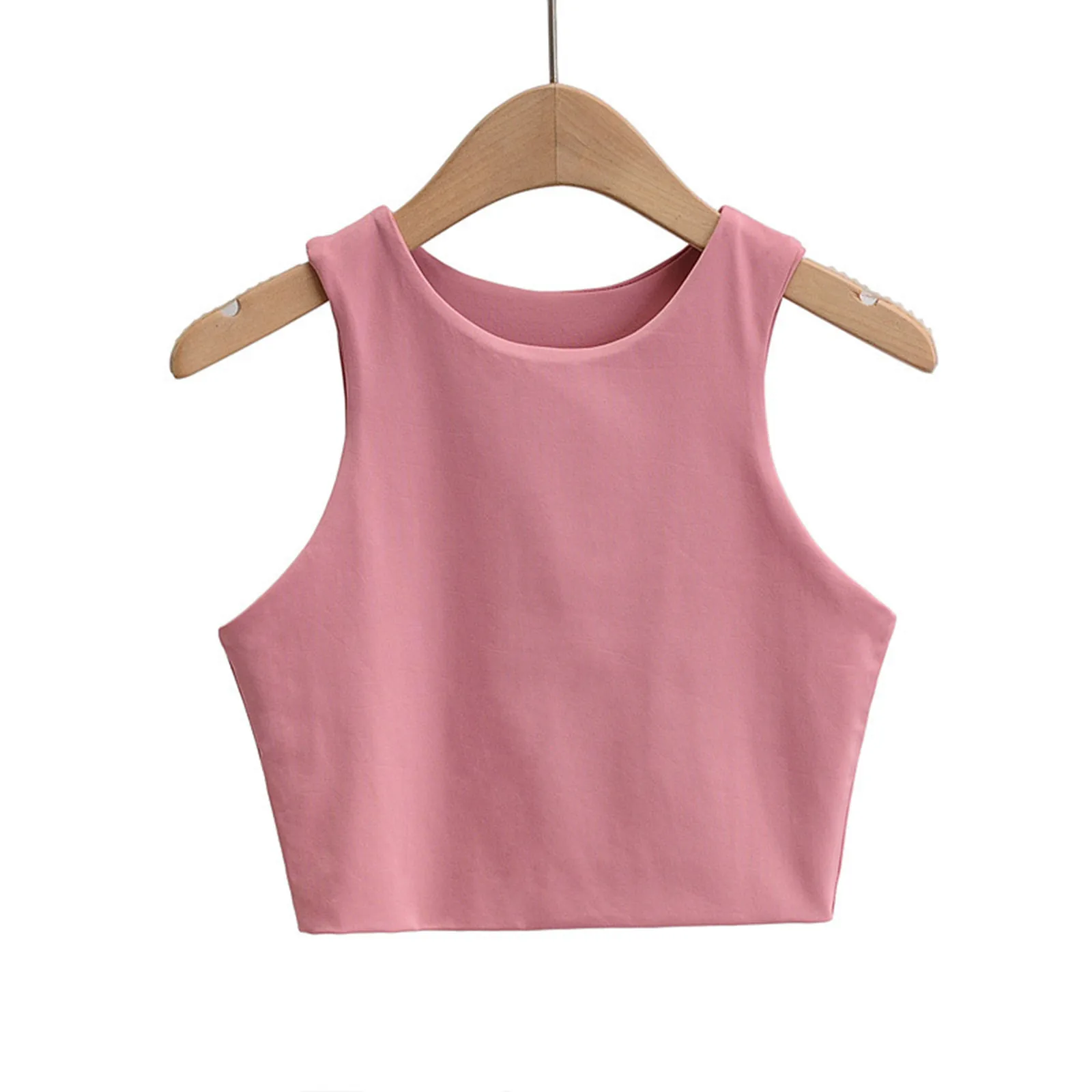 2024 Mode Kinderen Meisjes Sexy Slanke Tops O-hals Mouwloze Dubbele Nylon Kinderen Meisjes Goede Kwaliteit Tank Tops 6 Kleuren Ondergoed