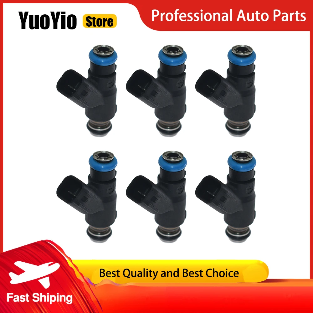 YuoYio 6Pcs New Fuel Injection Nozzle 35310-3C000 For Hyundai Santa FE Sonata XG350 For Kia Amanti Optima Sedona Sorento