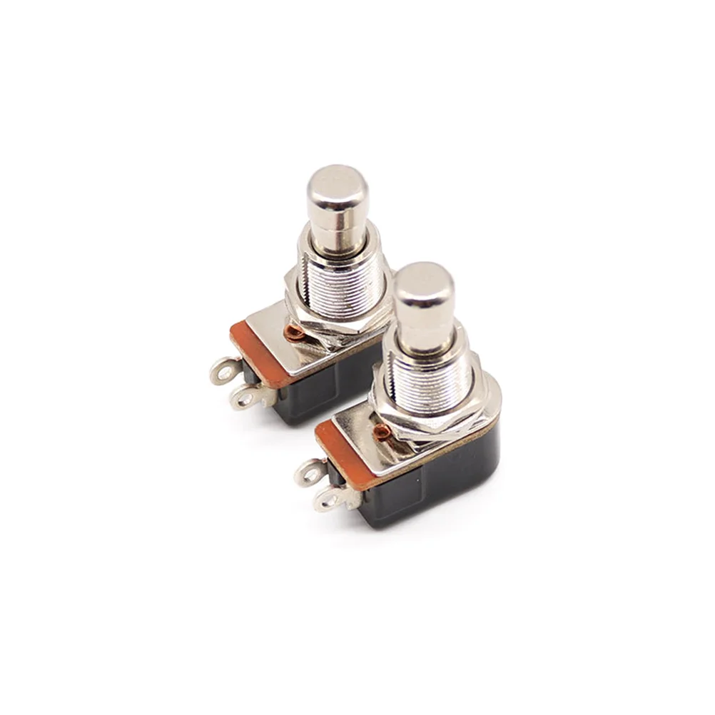 

5pcs Metal Electric Guitar Effects Pedal Buttons 2 Pin Foot Push Button petal Button Guitar effects Button