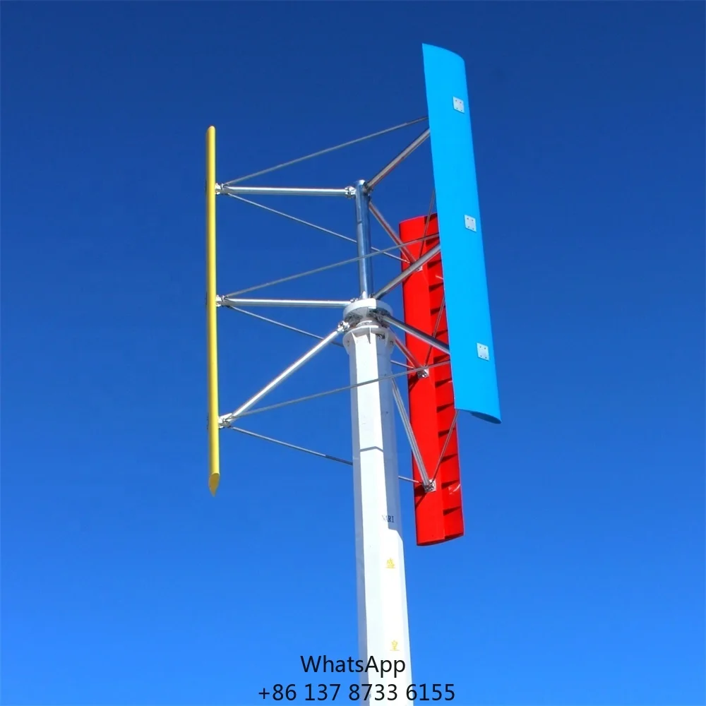 

1.5kva 24V 48V Wind Power Roof Wind Turbine Generator Vertical Axis 24V 1500W Wind Turbines For Home