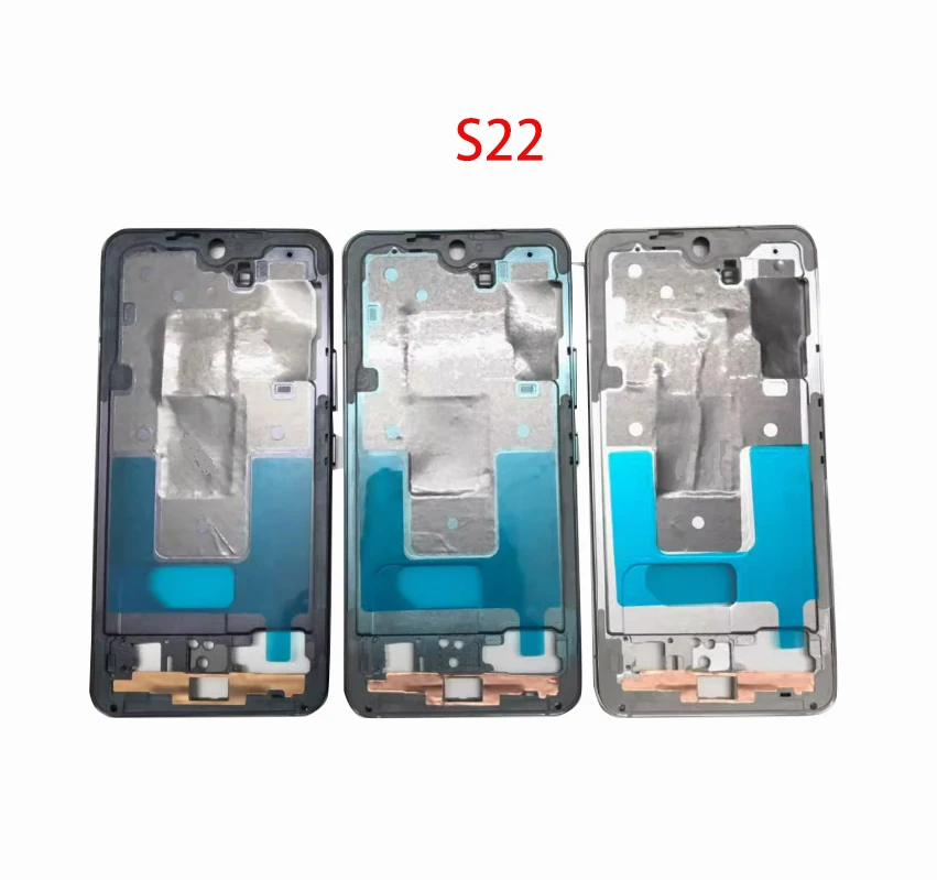 1Pcs For Samsung Galaxy S22 Plus S22 Ultra Middle Frame Housing Board LCD Faceplate Bezel Replace Repair+ Side Buttons