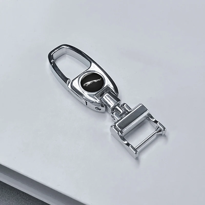 3D Metal Car Styling Car Emblem Keyring Keychain For Jaguar XE XF XJ F-Pace X-Type S-Type F-Type accessories Key Chain Rings view 2