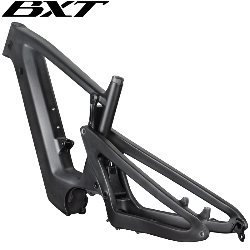 BXT 29er E-MTB Telaio per mountain bike in carbonio a sospensione completa da viaggio 150mm AM Bike Telaio MTB elettrico a sospensione completa in