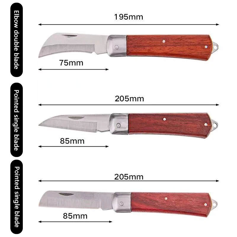 Grafting knife folding tree fruit grafting knife special multi-function knife electrician knife sapling grafting tools