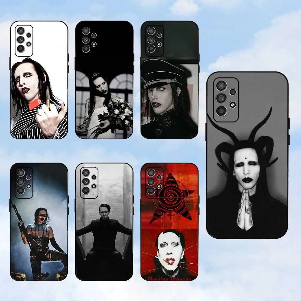 

Marilyn M-anson Assassination Phone Case For Samsung S25,S24,S23,S22,S21,S20,S10,Ultra,Plus,Lite,FE,Soft Silicone Black Cover
