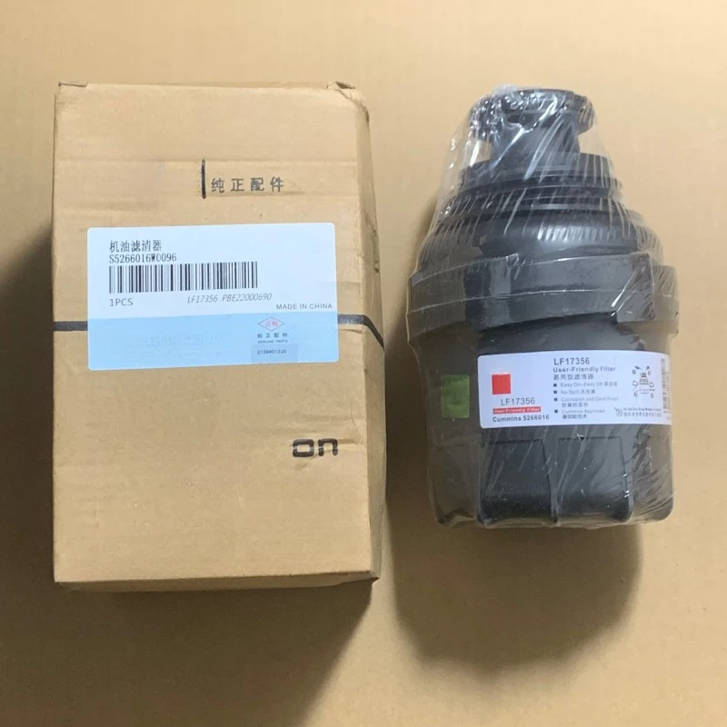 LF17356 Oil Filter For Cummins 5266016 ISF 2.8L For Foton Tunland 4X4 QSF 2.8L Engine Lubrication Fuel Water Separation Filter