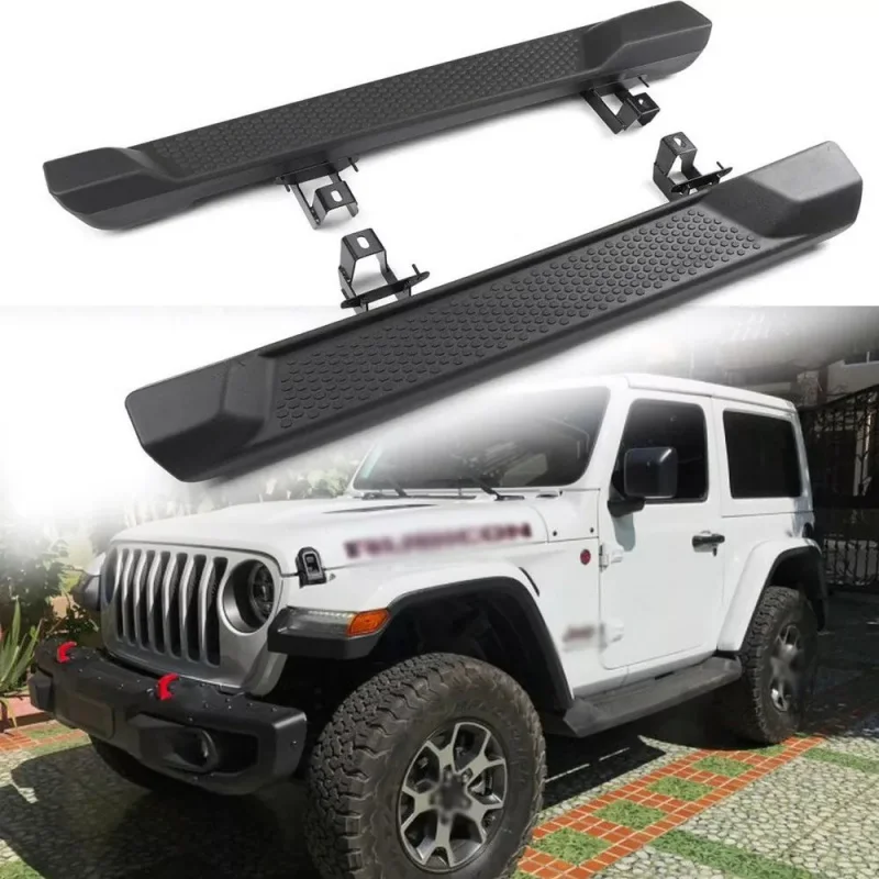 

Suitable 2 Side Step Bars JL 2D 2018-2024 ABS Plastic