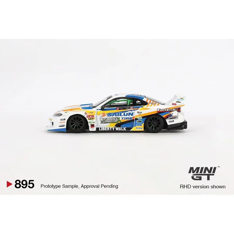 **PreSale** MINIGT 895 1:64 LBWK LB Super Silhouette S15 Silvia Diecast Model Collection Toys