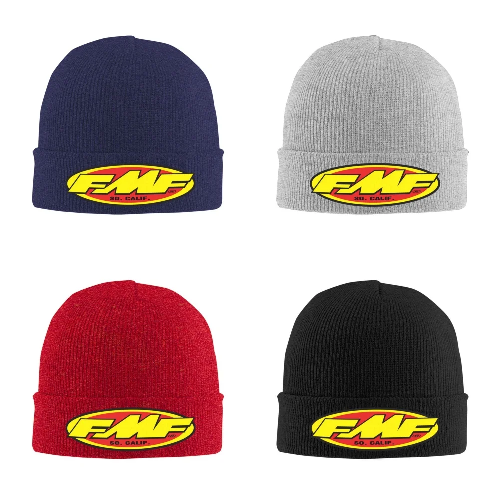 Cool Tops F-Fmf Racing Unisex Knitted Hat Outdoor Warm Men Solid Color Crimping Skullies Beanie Cap Hip Hop Ski Caps