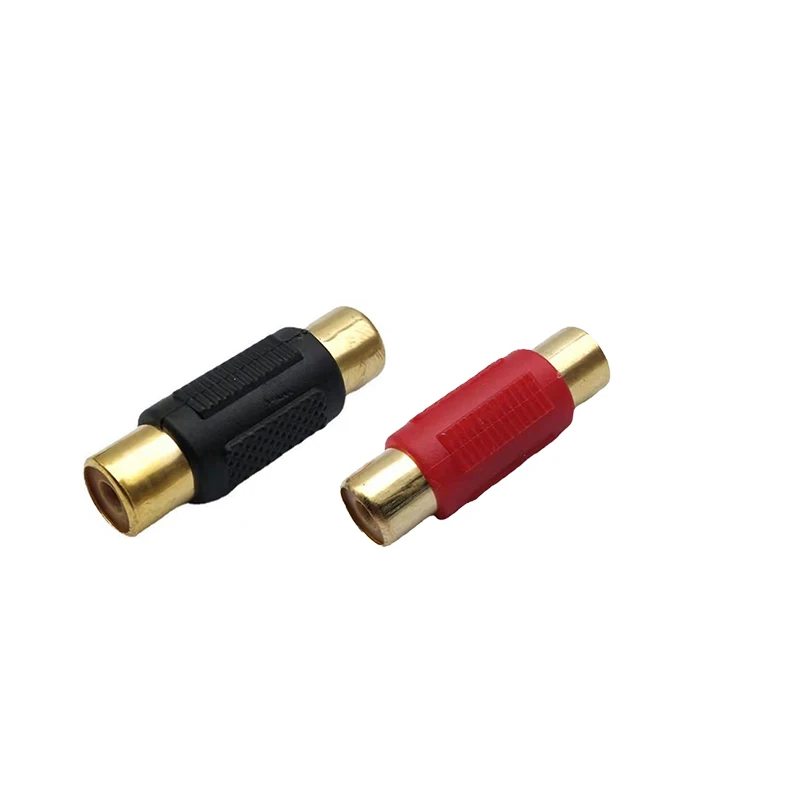 2/4/10pcs Video RCA Female to Female Connector RCA Couple Dual Audio Adapter Plug for CCTV AV Extension Cord Cable B5
