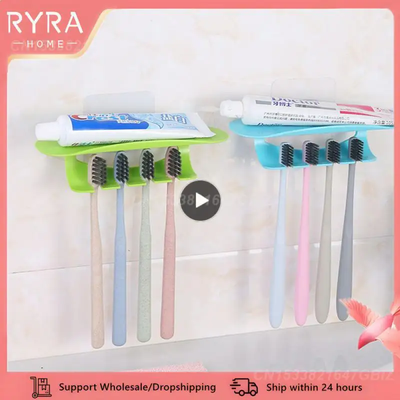 Bathroom Supplies No Trace Toothbrush Holder Toothbrush Storage Storage Rack Toothbrush Combination Holder Toothbrush Holder