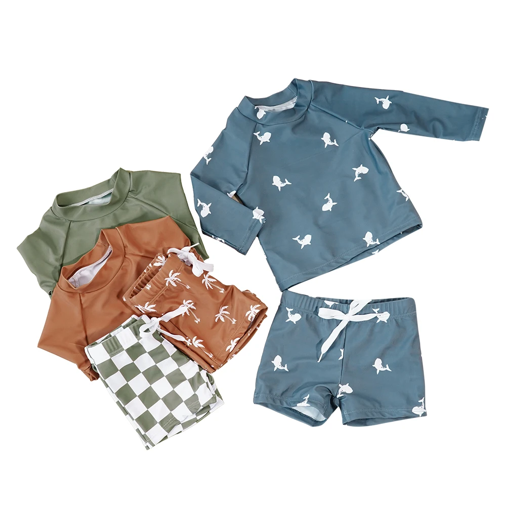 Elinfant Summer Baby Boys Girl Long Sleeve Swimsuit Fashionable Cute Swimming Pool Swimwear