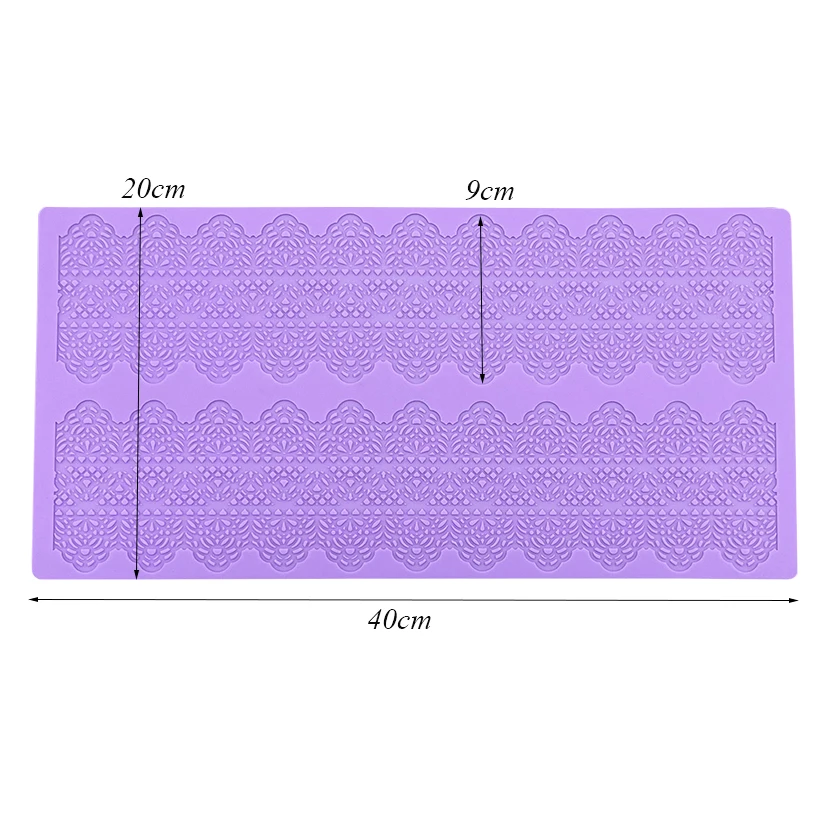 Silicone Mat To Create Sugar Lace Fondant Cake Decorating Tools Baking Mat Embossing Gum Paste Mold CT-405