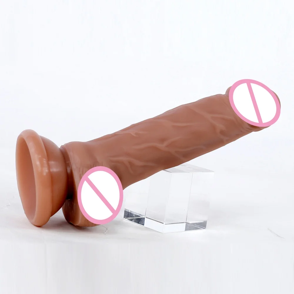 أنثى واقعية دسار الكبار الشرج القضيب بعقب المكونات للنساء مرنة سميكة القضيب سيليكون G بقعة قضبان اصطناعية الرجال الديك الجنس لعب الكبار #5