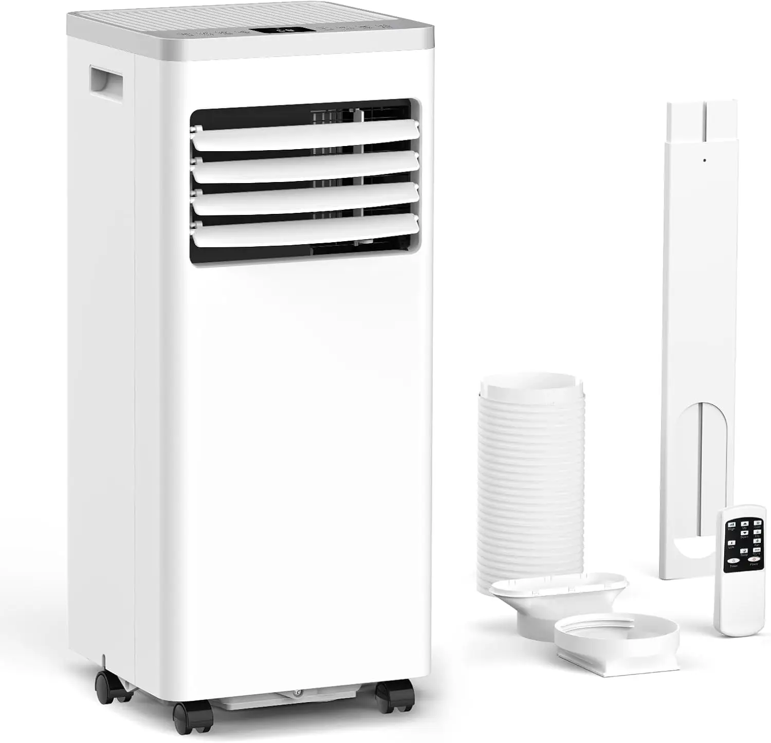 8,000 BTU Portable Air Conditioners Cools Up to 350 Sq.Ft, 4 Modes Portable AC with Remote/LED Display/24Hrs Timer USA