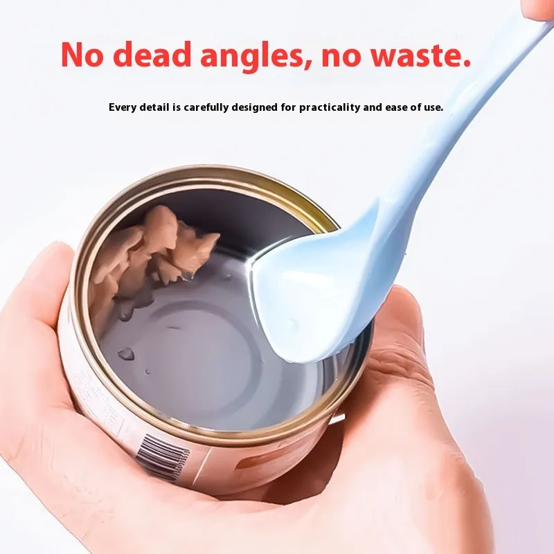 

Pet Food Can Scoop Scraper Cat Dog Wet Food Spoon Silicone Easy Clean Lick Mat Feeder Container Cans Opener Kitchen Tool‌ New