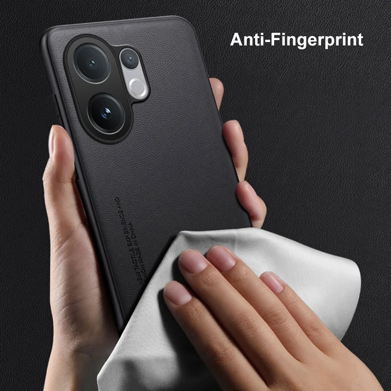 حافظة جلدية PU لهاتف Vivo V60 5G غطاء خلفي من السيليكون المقاوم للصدمات حافظة هاتف حماية كاملة لهاتف Vivo V60 5G Coque