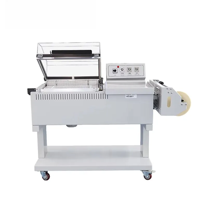 2-in-1 Heat Shrink Machine Manual Semi-auto POF Sealer L-Type Sealing Cutter for Box Goods Packaging Shrink Wrapping Equipment