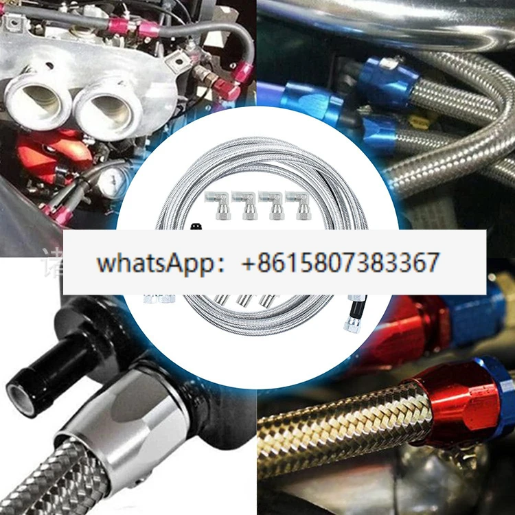 Automotive gearbox oil cooling pipe Teflon braided stainless steel wire 70 inch gearbox cooling hose