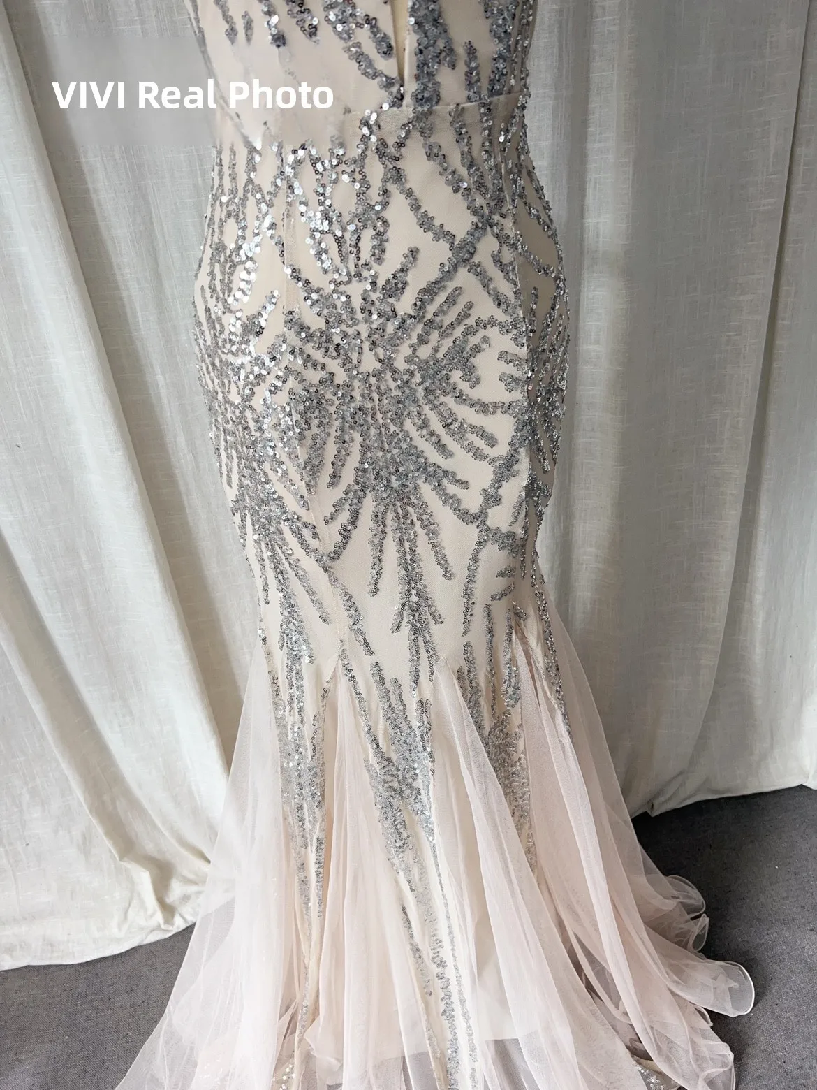 Vestido Longo Sexy com Lantejoulas e Rede para Eventos de Estrelas, Vestidos de Gala para Mulheres no Tapete Vermelho Verão 2020