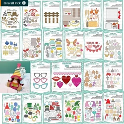 Farm Gnome Collection 2023 New Metal Cutting Dies DIY Scrapbooking Paper Craft Handmade Album Card Punch Embossing Template