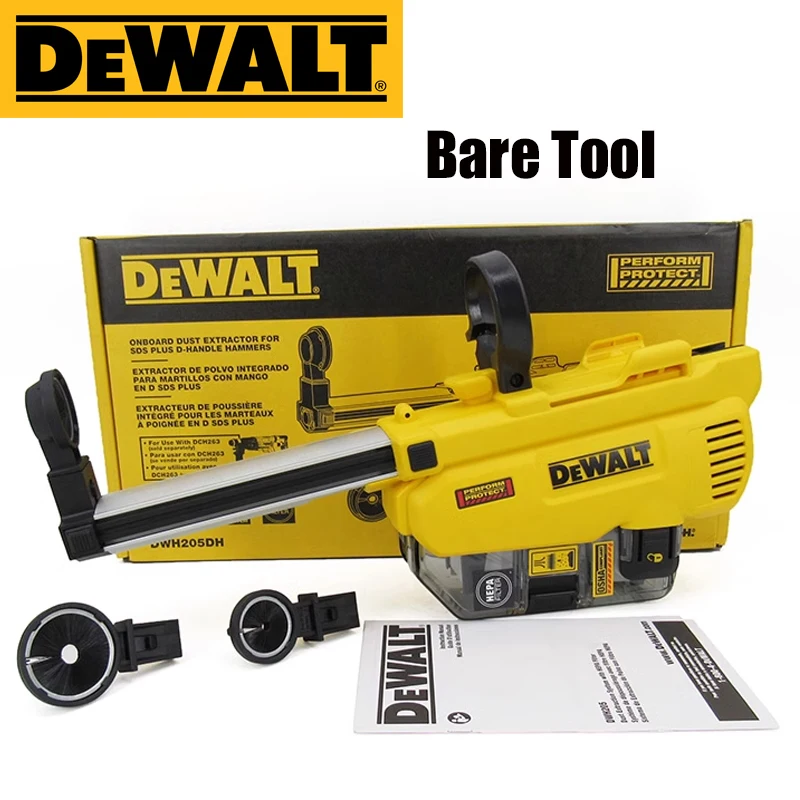 Imagem -03 - Dewalt-original Brushless D-handle Martelo Rotativo Extrator de Poeira Adaptação Dwh205dh Sds Plus Dch263 20v Max 11 8