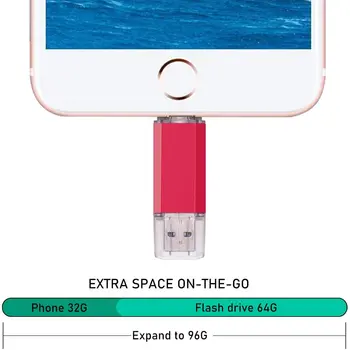 BINFUL 2NI1 TYPE-C USB 2.0 隨身碟 2TB 1TB 512GB 高速USB 附鑰匙圈 記憶棒 創意商務禮品 U d 6 最佳銷售 2TB USB - №2