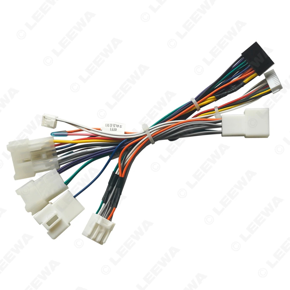LEEWA Car Audio 16pin Wiring Harness Adapter For Lexus RX 300/Harrier(98-03) Android Stereo Installation