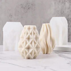 DIY Candle Silicone Mold Making irregular Geometric Waves Mould 3D Shape Resin Epoxy for Handmade Soap Craft Moulds Home Decor