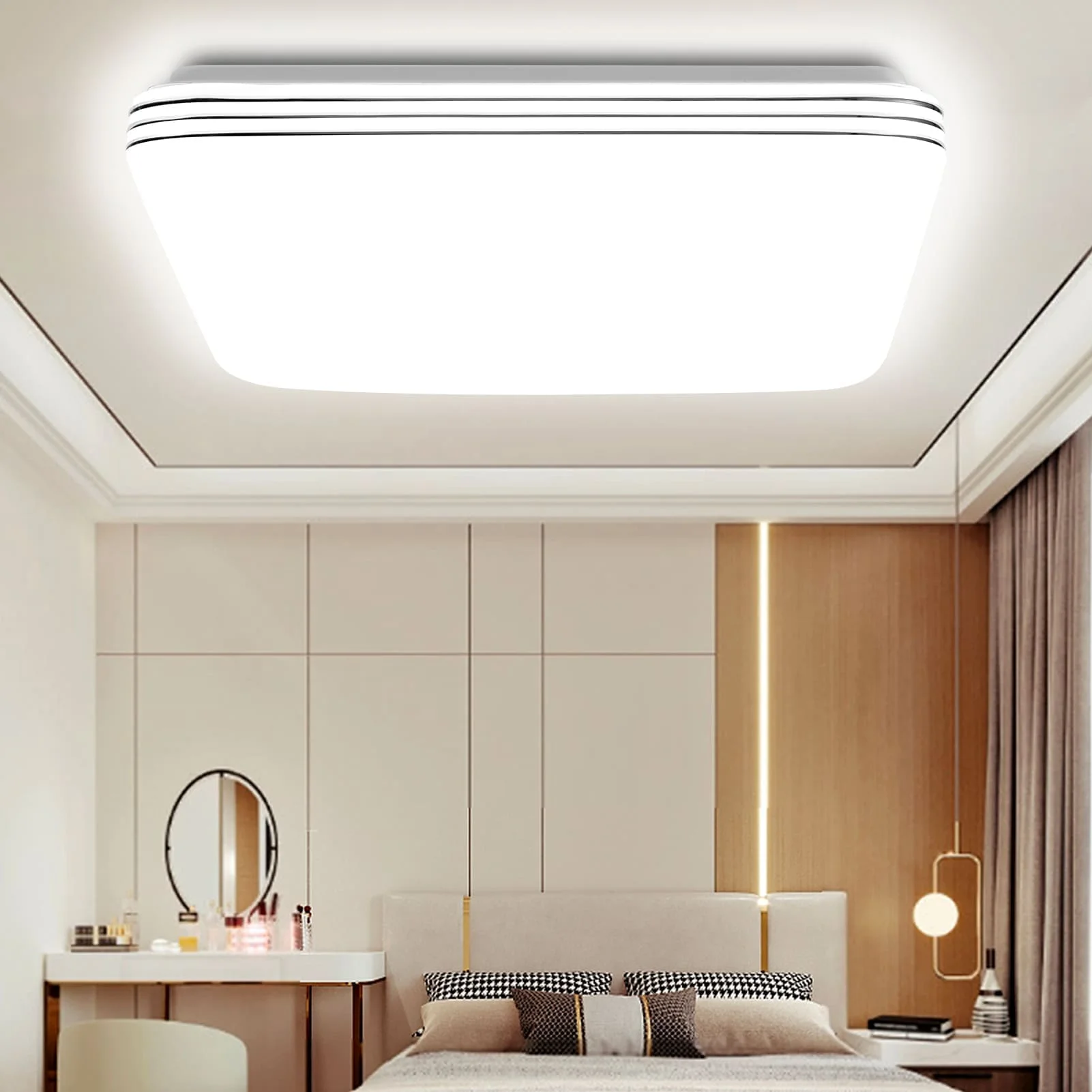 18W-48W LED-Deckenleuchte, 21–38 cm, quadratische Deckenleuchte, für Zuhause, Schlafzimmer, Küche, Wohnzimmer, Beleuchtung, Dekoration, AC 220–240 V