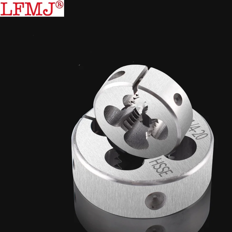 1PCS American HSSE Adjustable AR-D Round Dies UNC UNF UNS 0-80 2-64 4-48  8-36 10-28 12-28 1/2 5/16  3/8 1/4 Fine Threading Die